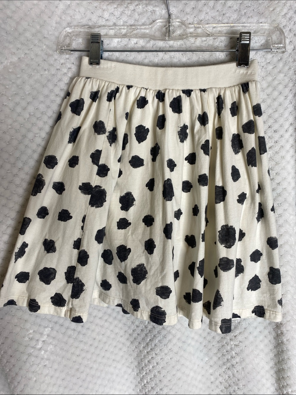 Tea Collection girls skort skirt cream with gray spots